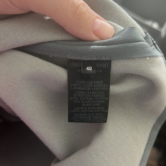 Isabel Marant Leather Top Sz 40 - Picture 7 of 7